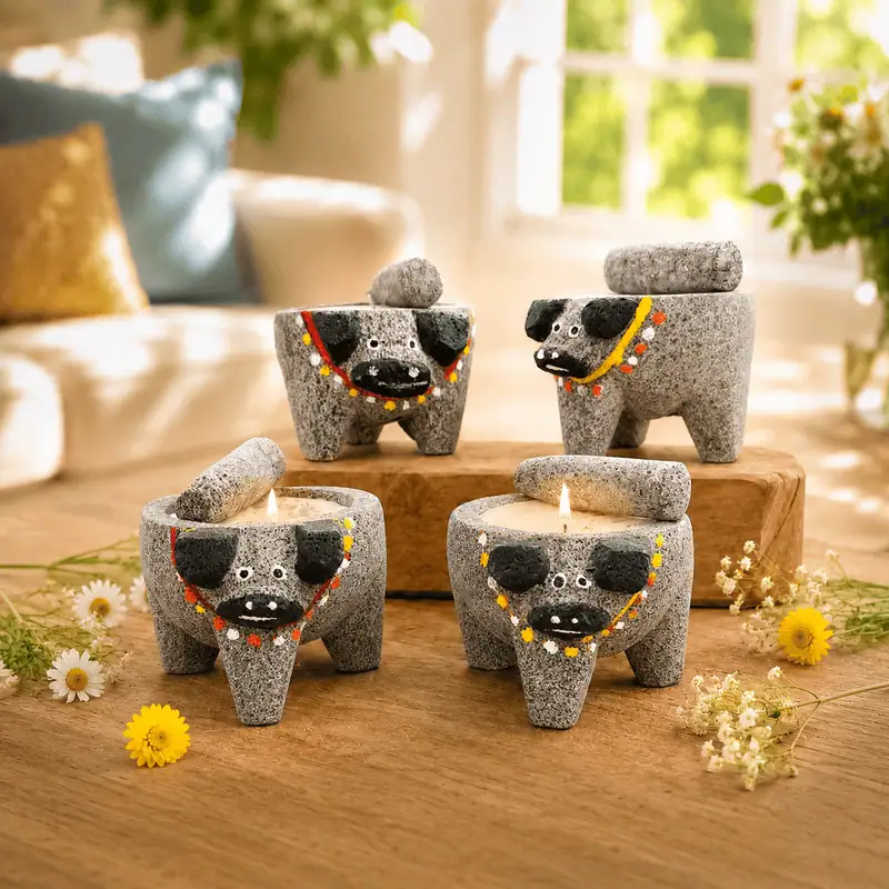 Mini Molcajete Candle